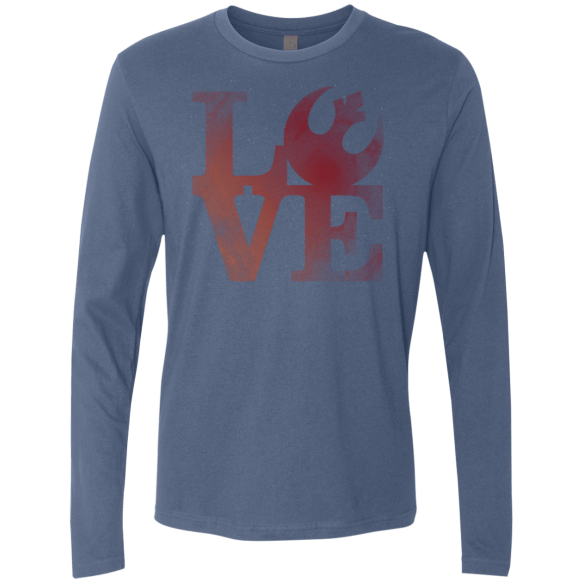 T-Shirts Indigo / Small LOVE Rebel Men's Premium Long Sleeve