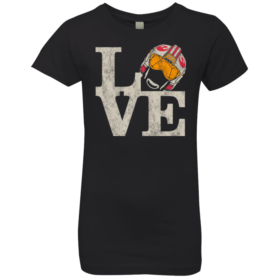 T-Shirts Black / YXS LOVE Rebel Pilot Girls Premium T-Shirt