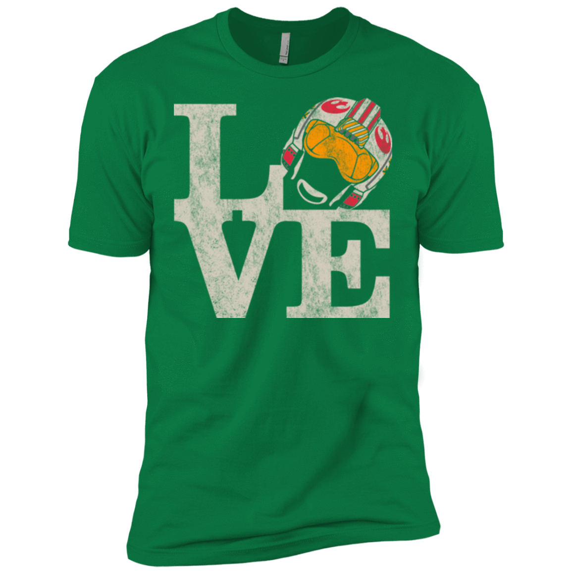 T-Shirts Kelly Green / X-Small LOVE Rebel Pilot Men's Premium T-Shirt