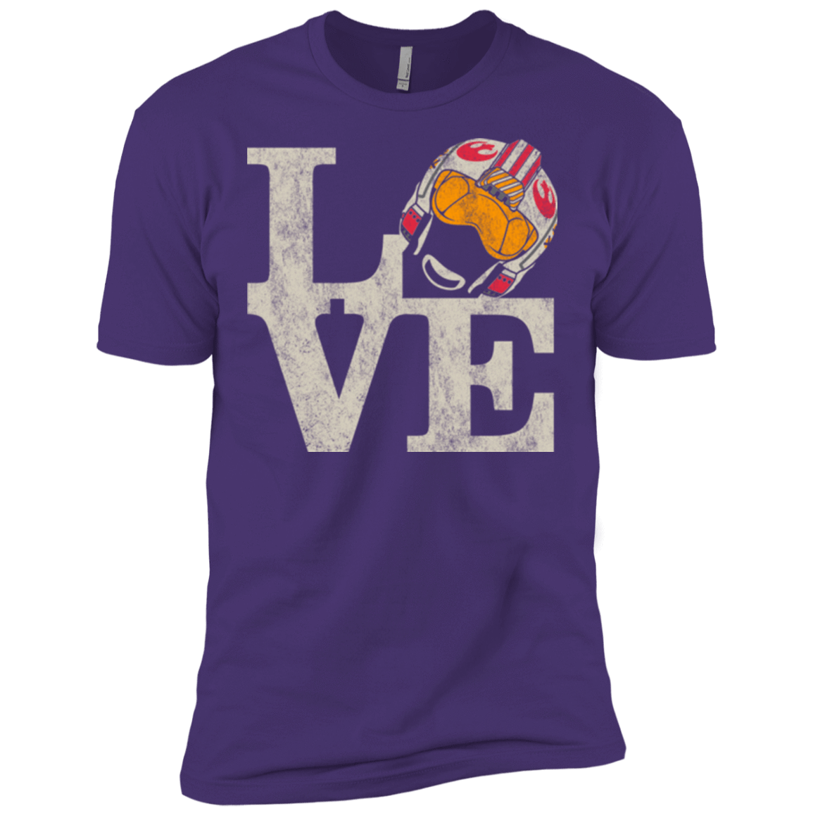 T-Shirts Purple / X-Small LOVE Rebel Pilot Men's Premium T-Shirt