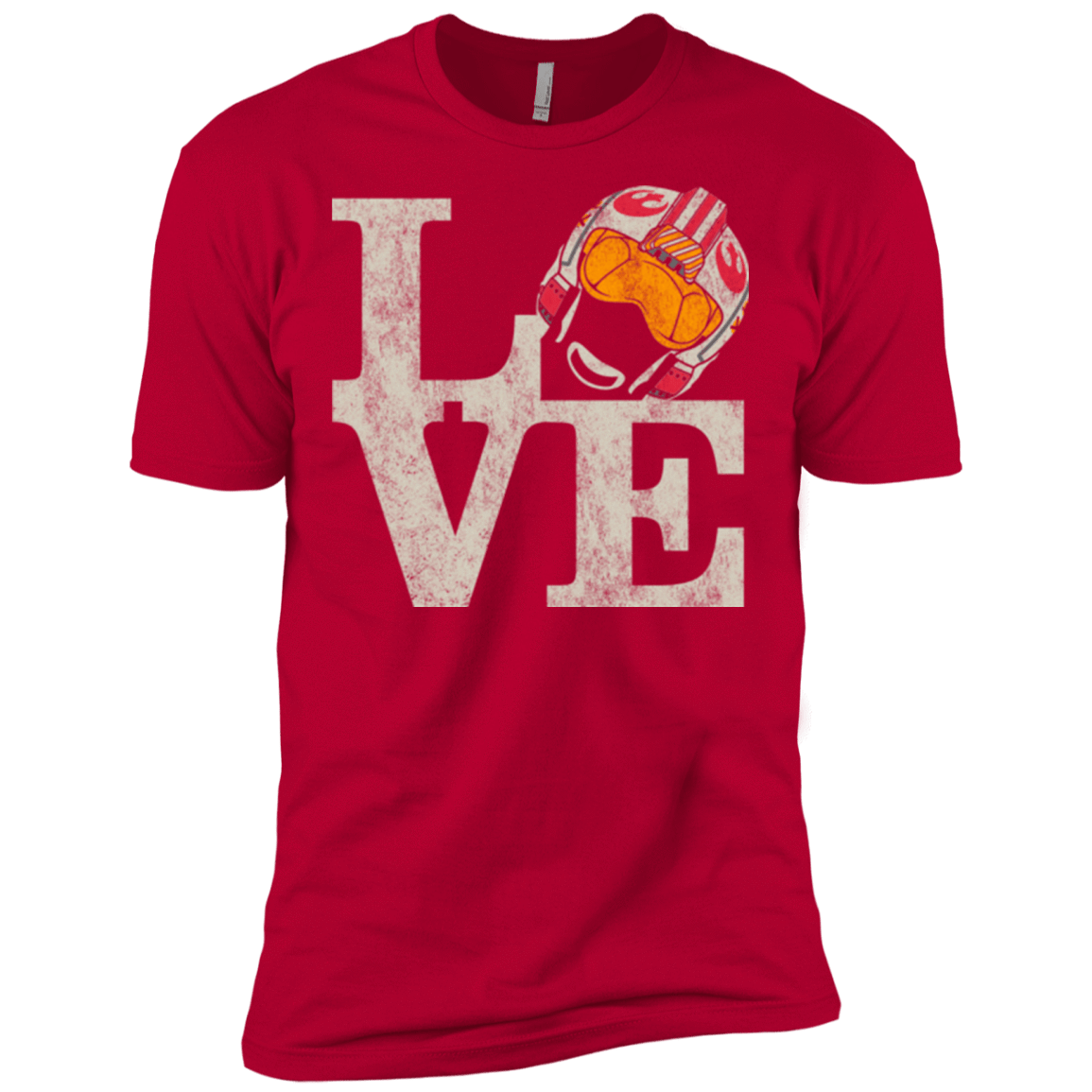 T-Shirts Red / X-Small LOVE Rebel Pilot Men's Premium T-Shirt
