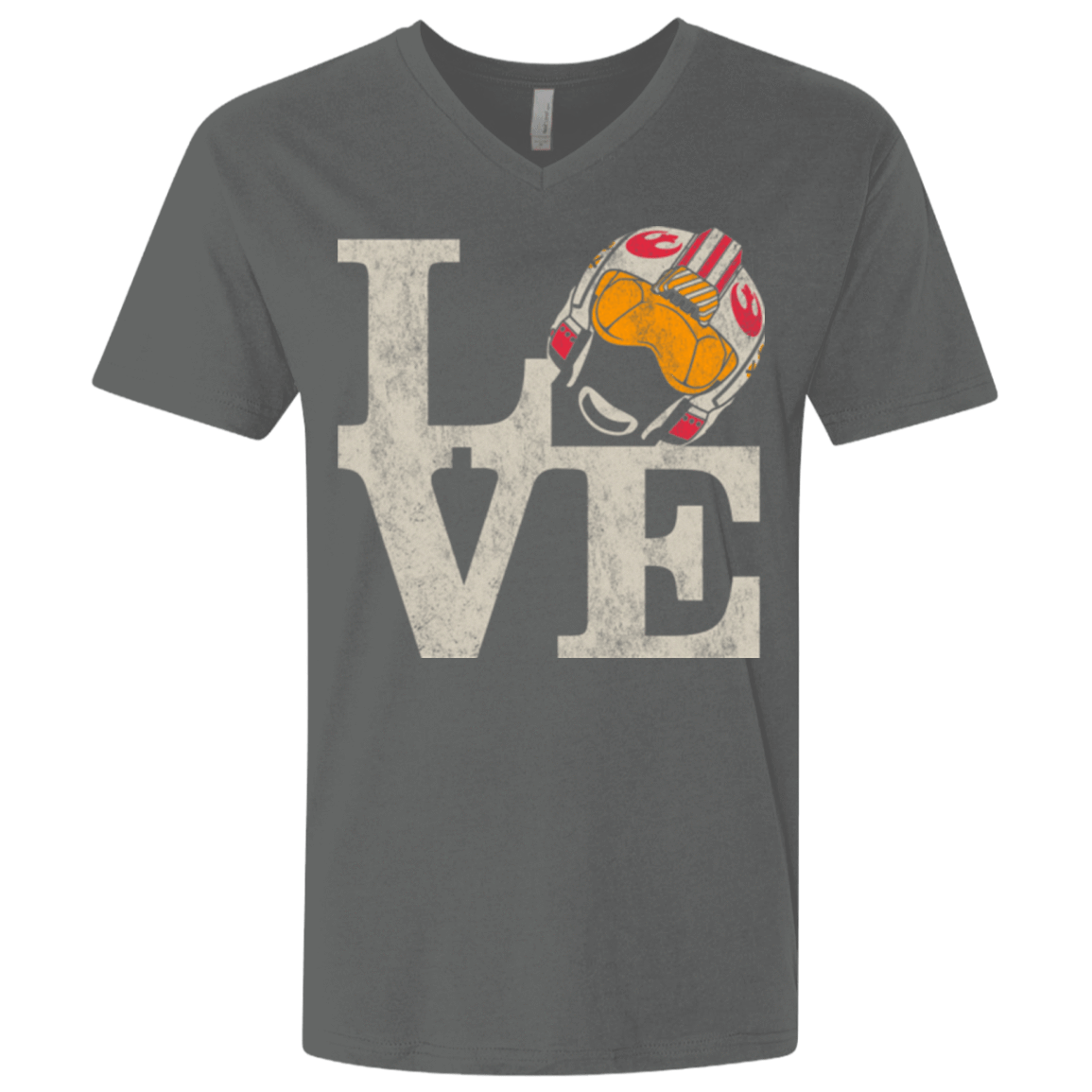 T-Shirts Heavy Metal / X-Small LOVE Rebel Pilot Men's Premium V-Neck