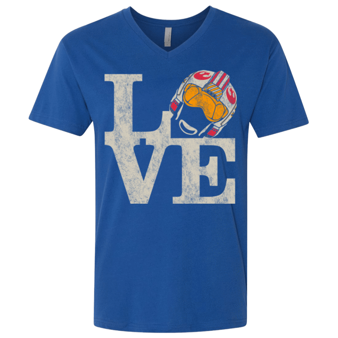 T-Shirts Royal / X-Small LOVE Rebel Pilot Men's Premium V-Neck