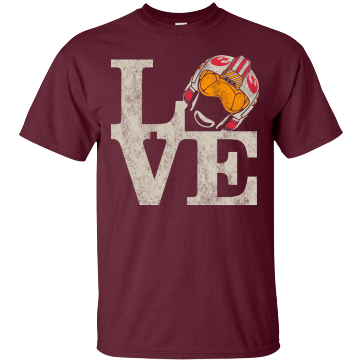 T-Shirts Maroon / Small LOVE Rebel Pilot T-Shirt