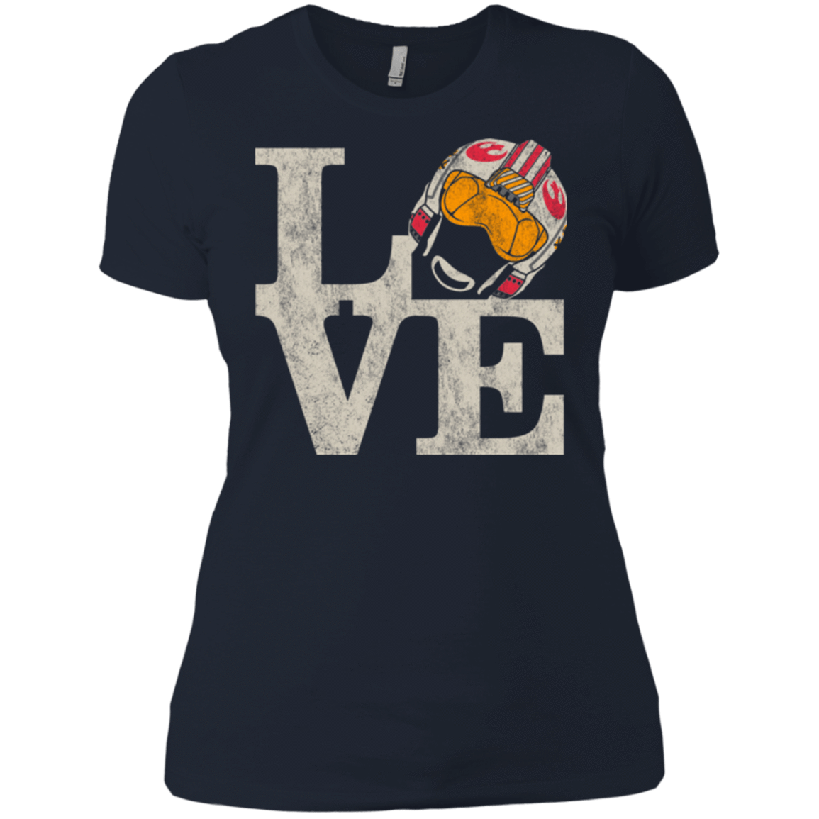 T-Shirts Midnight Navy / X-Small LOVE Rebel Pilot Women's Premium T-Shirt