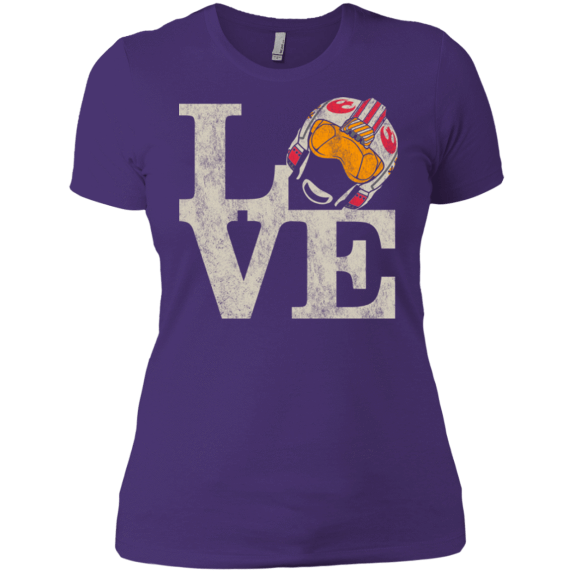 T-Shirts Purple / X-Small LOVE Rebel Pilot Women's Premium T-Shirt