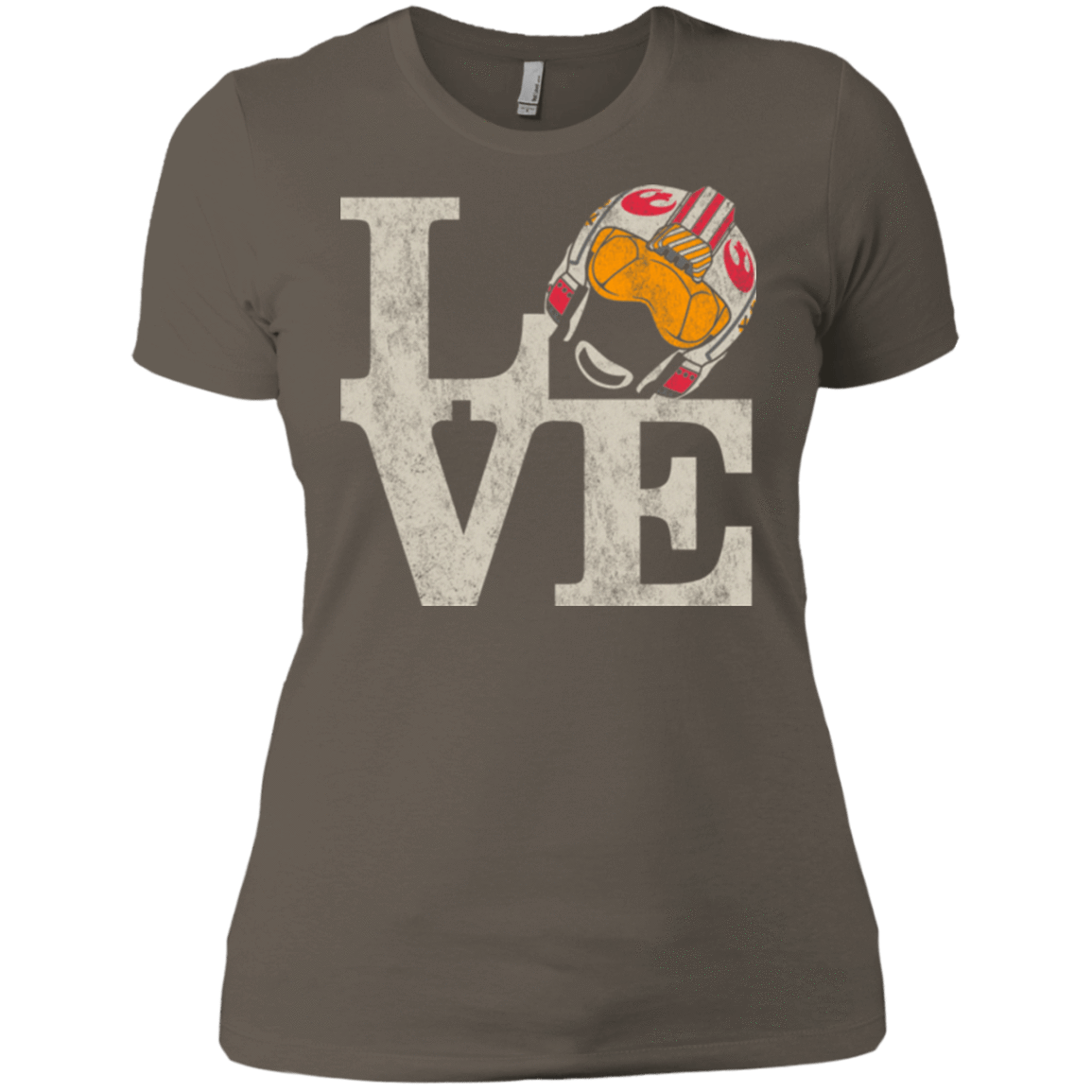 T-Shirts Warm Grey / X-Small LOVE Rebel Pilot Women's Premium T-Shirt