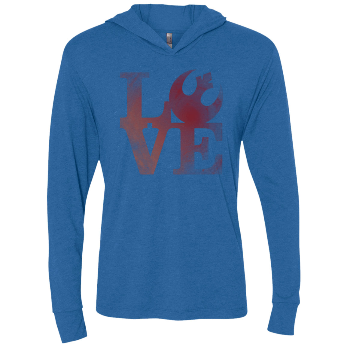 T-Shirts Vintage Royal / X-Small LOVE Rebel Triblend Long Sleeve Hoodie Tee