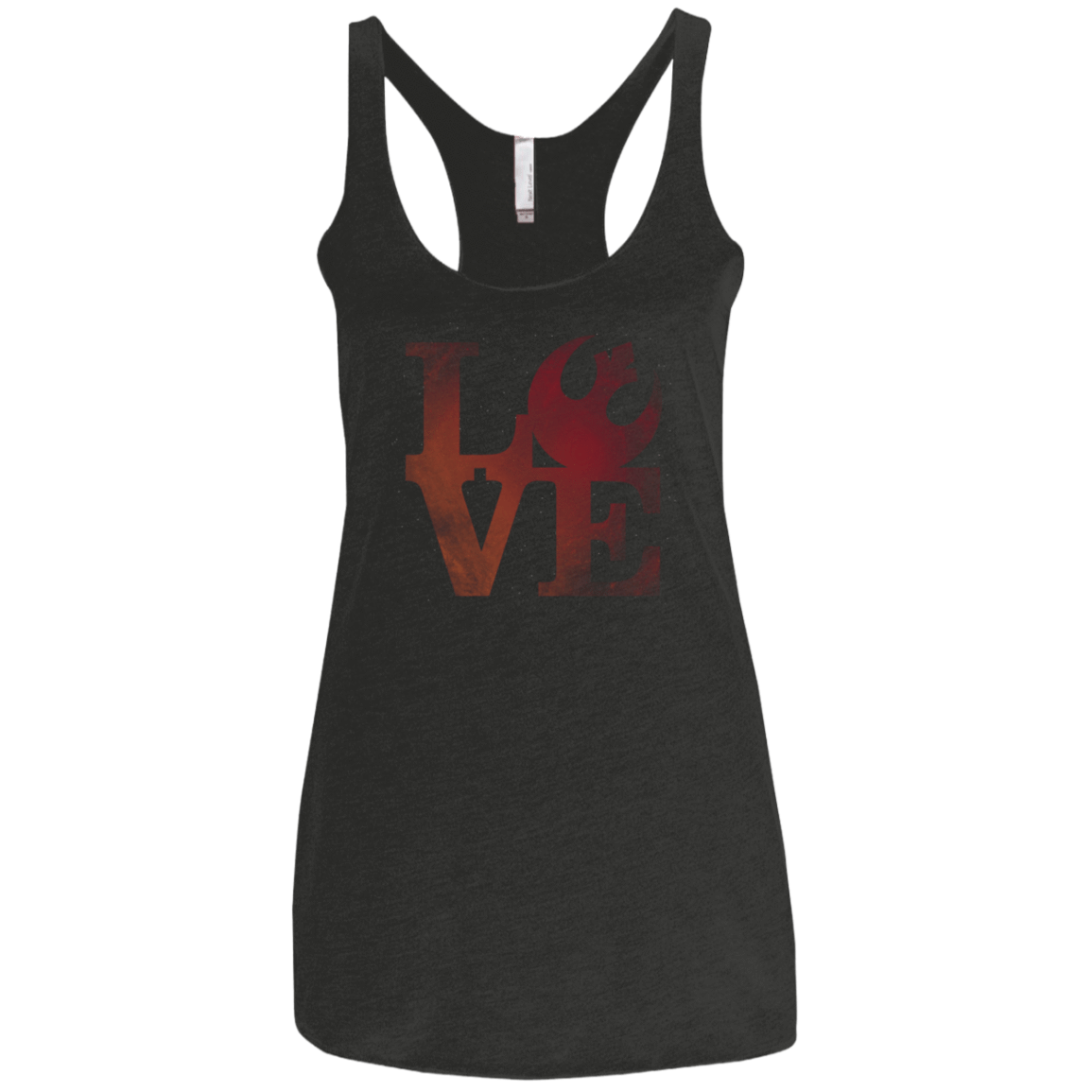 T-Shirts Vintage Black / X-Small LOVE Rebel Women's Triblend Racerback Tank
