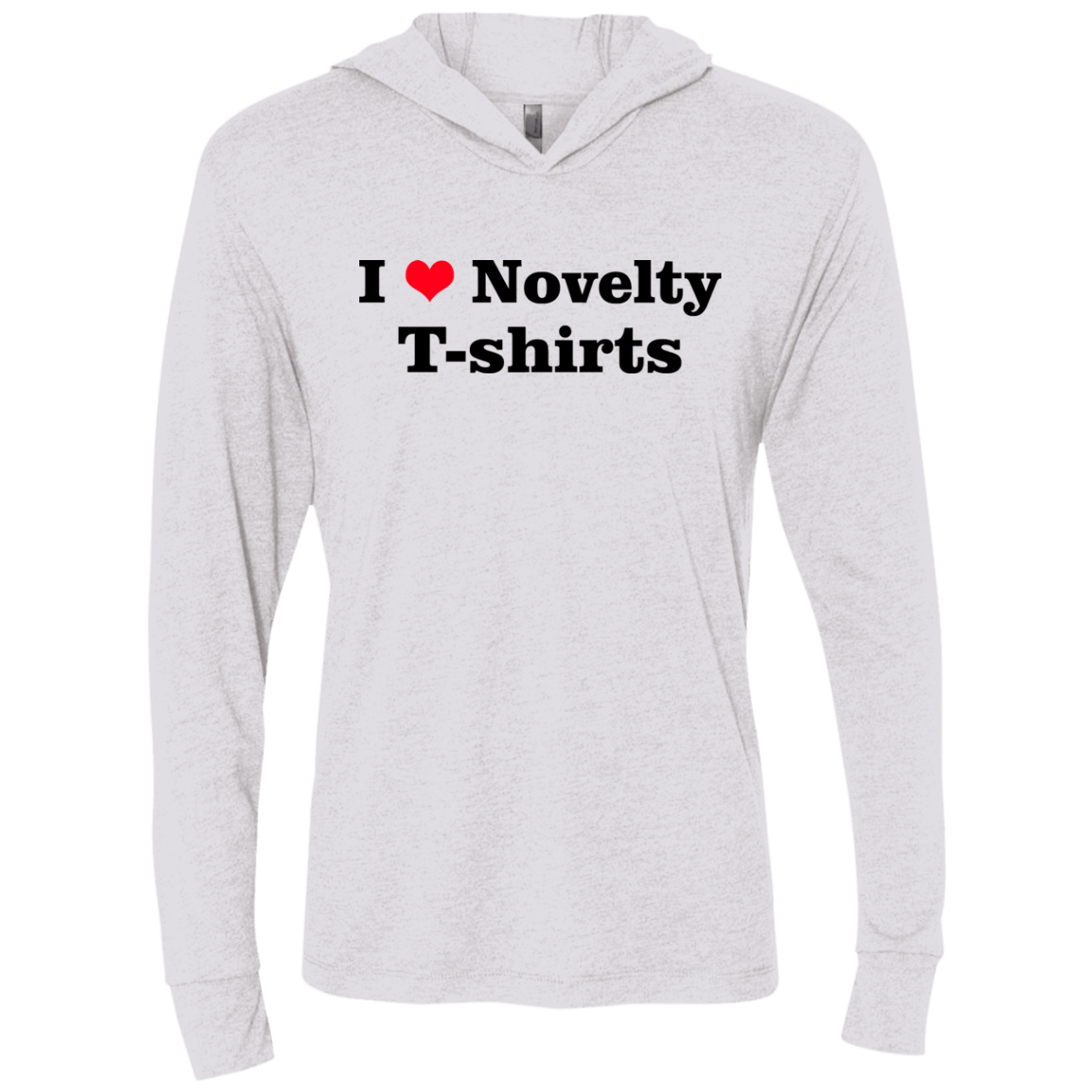 T-Shirts Heather White / X-Small Love Shirts Triblend Long Sleeve Hoodie Tee