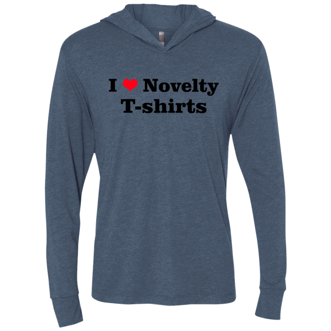 T-Shirts Indigo / X-Small Love Shirts Triblend Long Sleeve Hoodie Tee