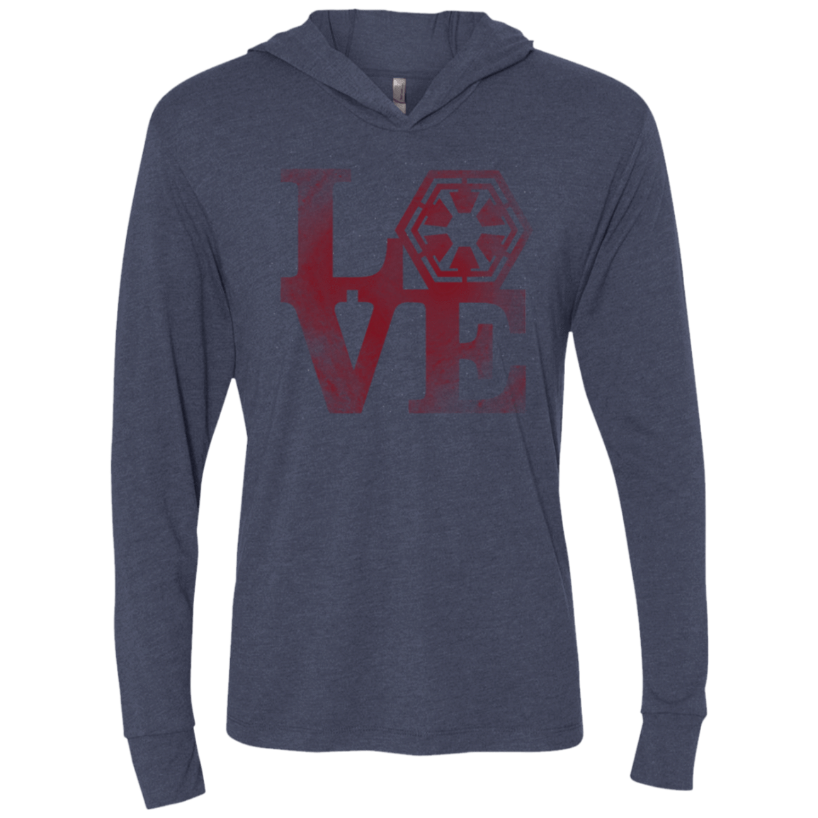 T-Shirts Vintage Navy / X-Small LOVE Sith Triblend Long Sleeve Hoodie Tee