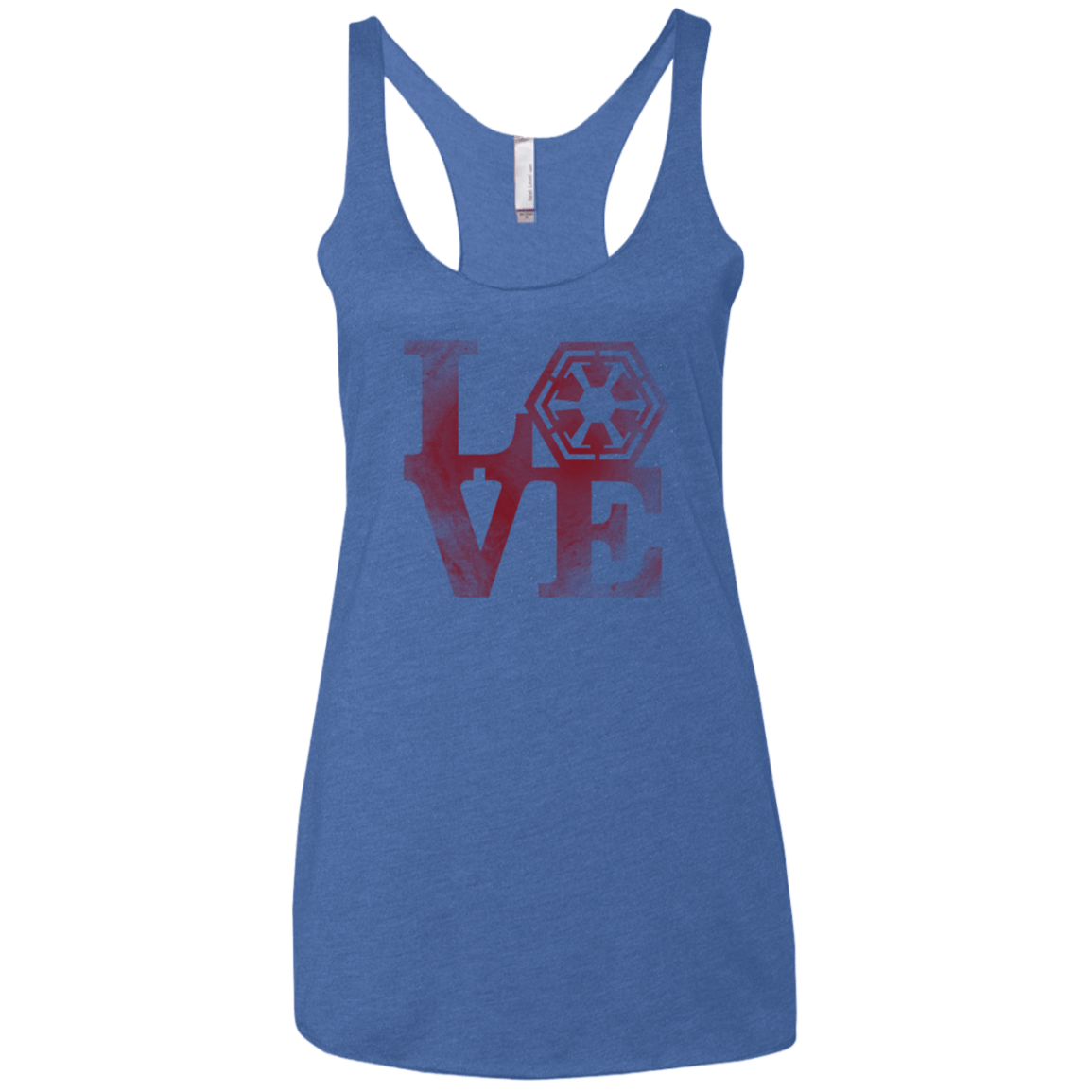 T-Shirts Vintage Royal / X-Small LOVE Sith Women's Triblend Racerback Tank