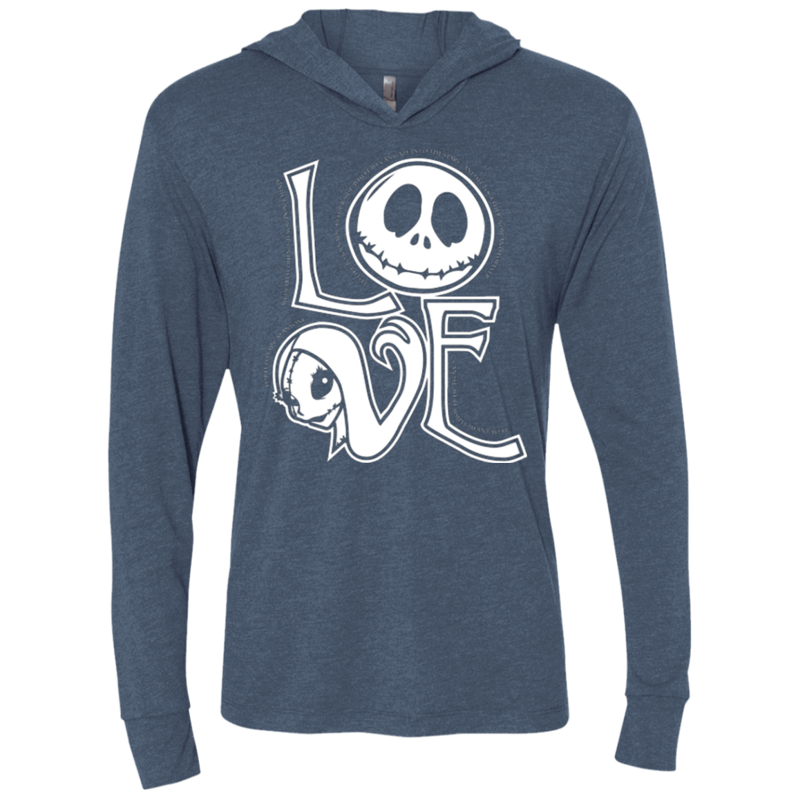 T-Shirts Indigo / X-Small Love Triblend Long Sleeve Hoodie Tee