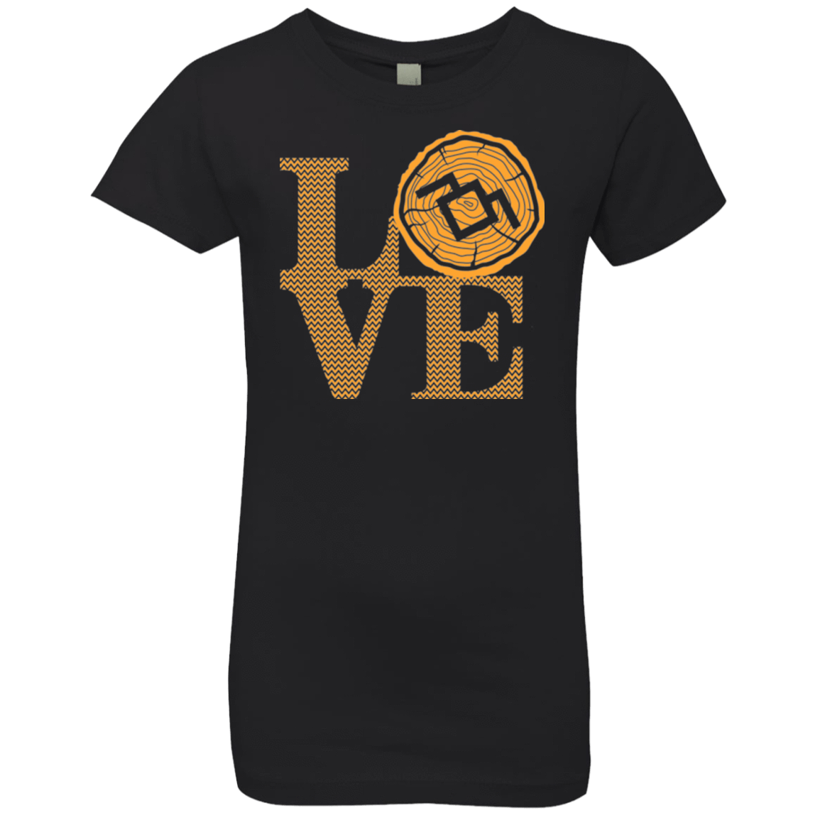 T-Shirts Black / YXS LOVE TWIN PEAKS Girls Premium T-Shirt