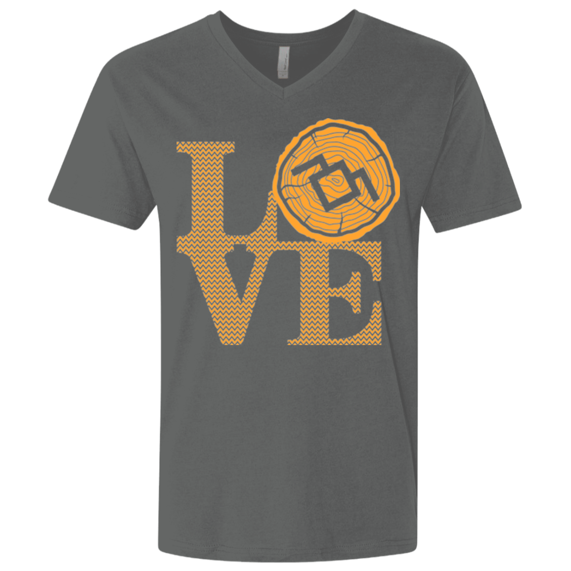 T-Shirts Heavy Metal / X-Small LOVE TWIN PEAKS Men's Premium V-Neck
