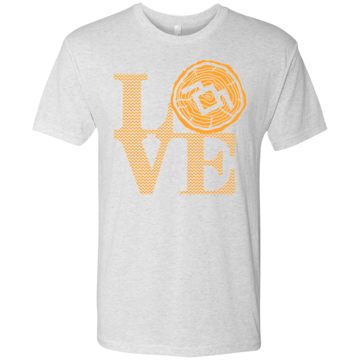 T-Shirts Heather White / Small LOVE TWIN PEAKS Men's Triblend T-Shirt