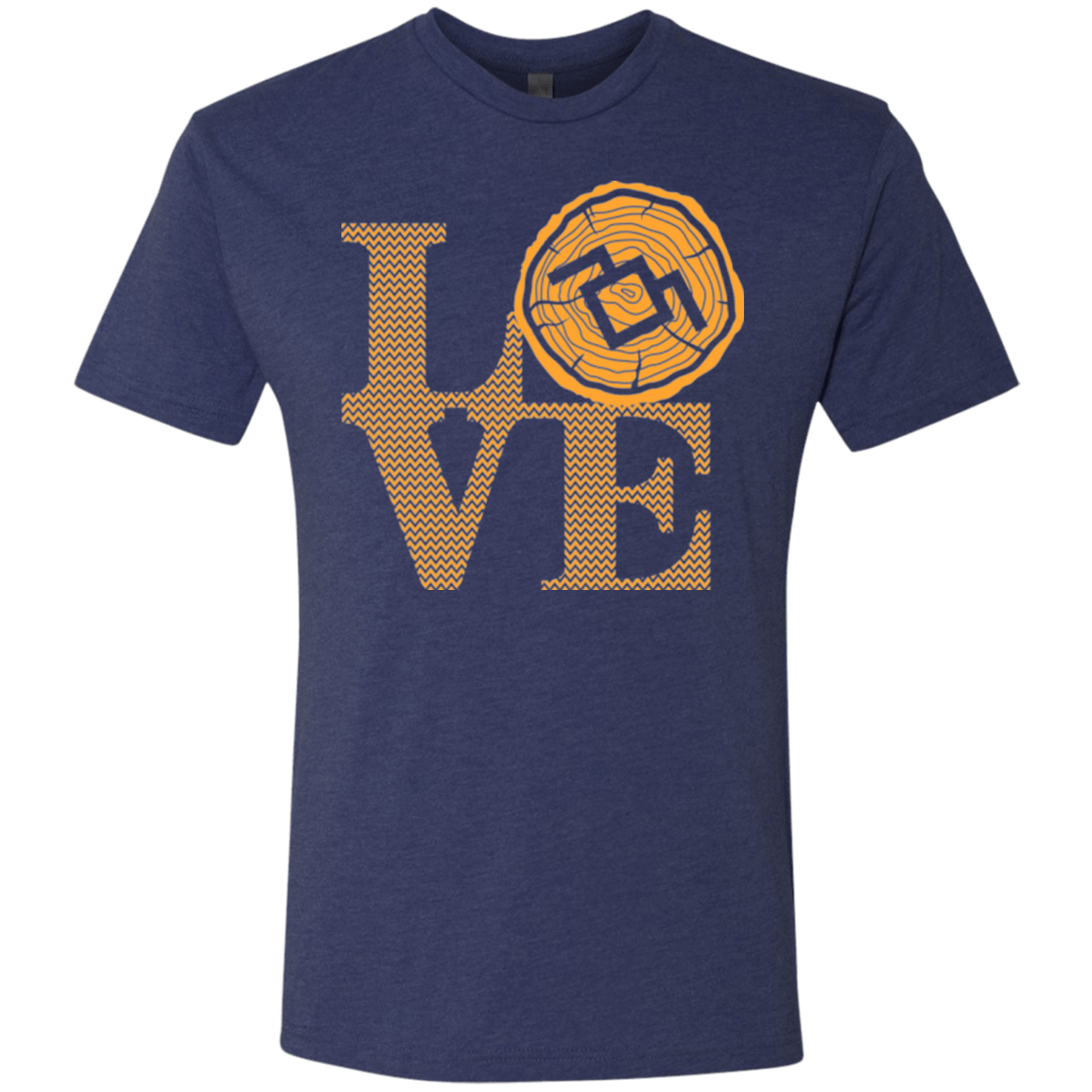 T-Shirts Vintage Navy / Small LOVE TWIN PEAKS Men's Triblend T-Shirt