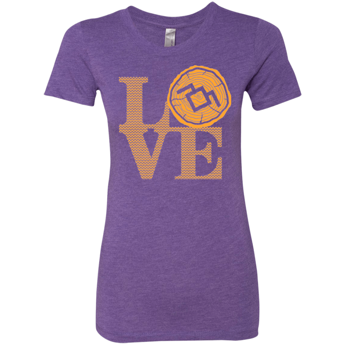 T-Shirts Purple Rush / Small LOVE TWIN PEAKS Women's Triblend T-Shirt