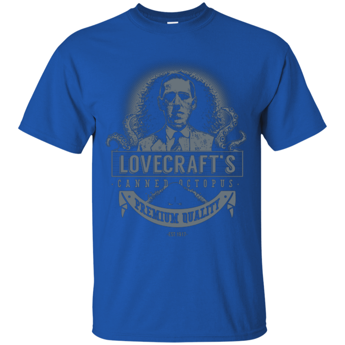 T-Shirts Royal / Small Lovecraft Canned Octopus T-Shirt