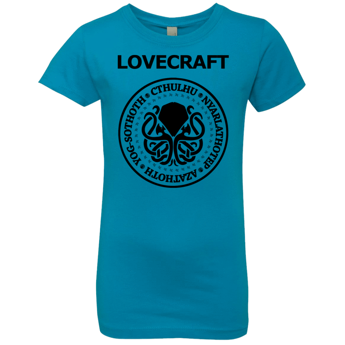 T-Shirts Turquoise / YXS Lovecraft Girls Premium T-Shirt