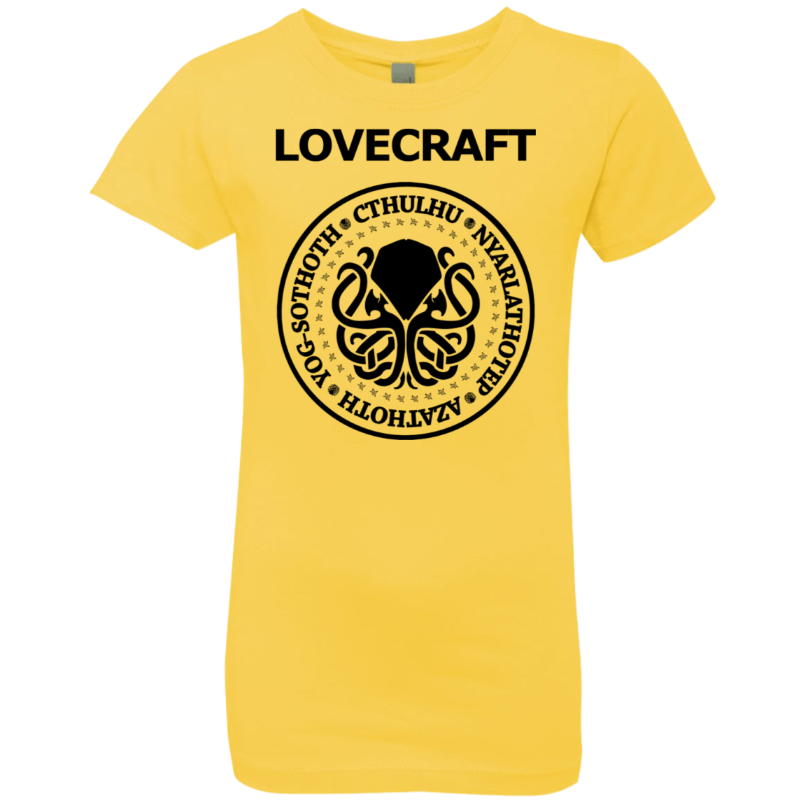 T-Shirts Vibrant Yellow / YXS Lovecraft Girls Premium T-Shirt