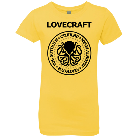 T-Shirts Vibrant Yellow / YXS Lovecraft Girls Premium T-Shirt