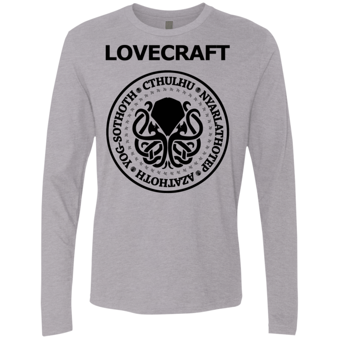 T-Shirts Heather Grey / S Lovecraft Men's Premium Long Sleeve