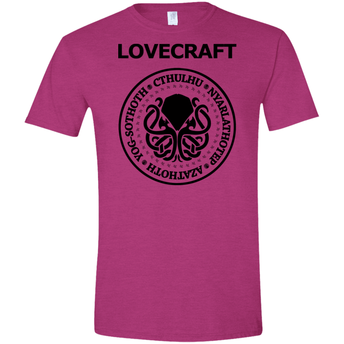 T-Shirts Antique Heliconia / S Lovecraft Men's Semi-Fitted Softstyle