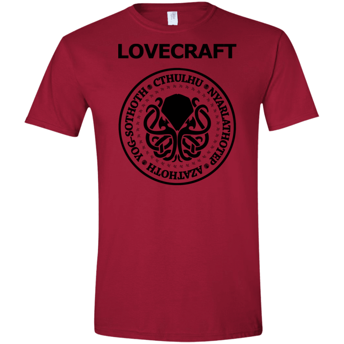 T-Shirts Cardinal Red / S Lovecraft Men's Semi-Fitted Softstyle