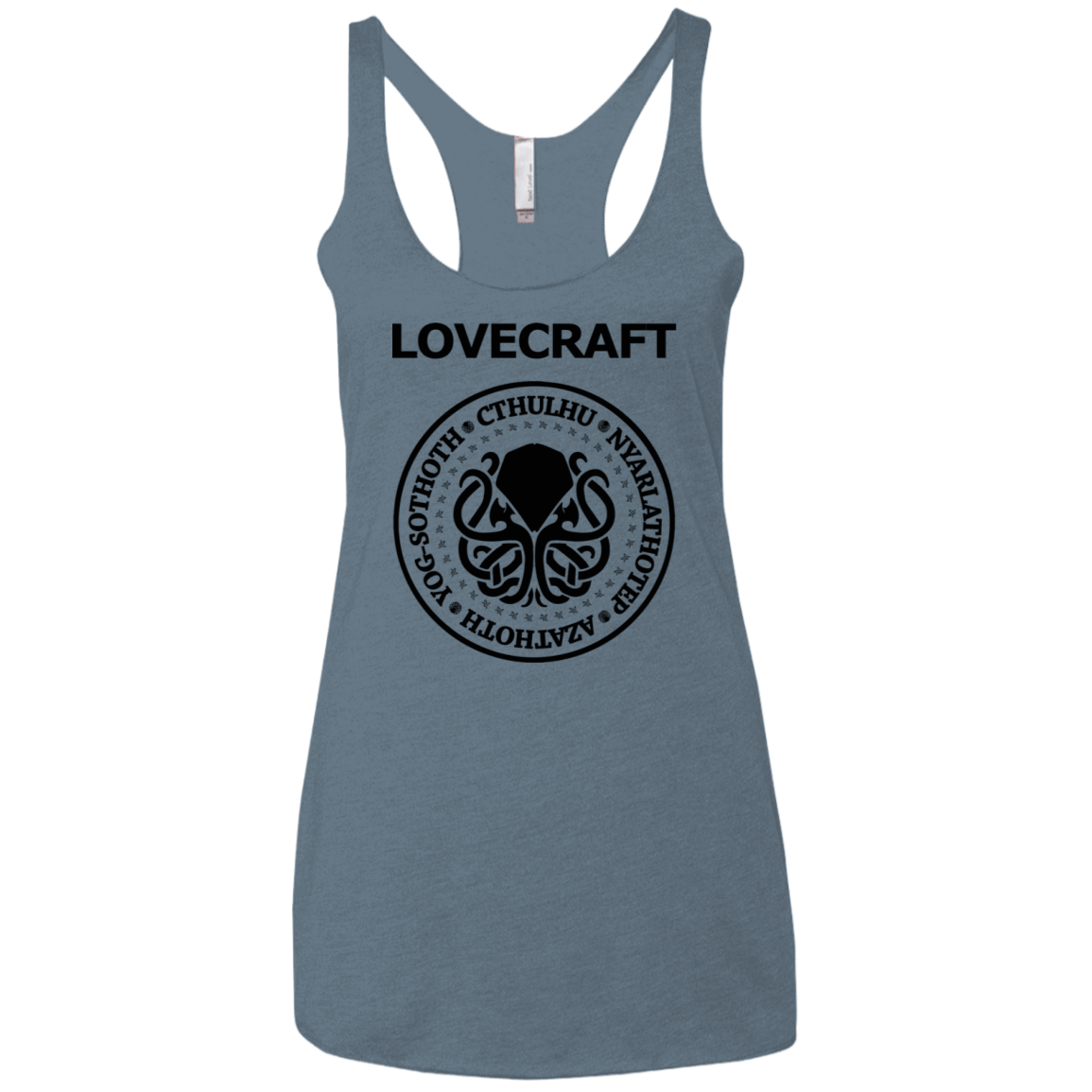 T-Shirts Indigo / X-Small Lovecraft Women's Triblend Racerback Tank
