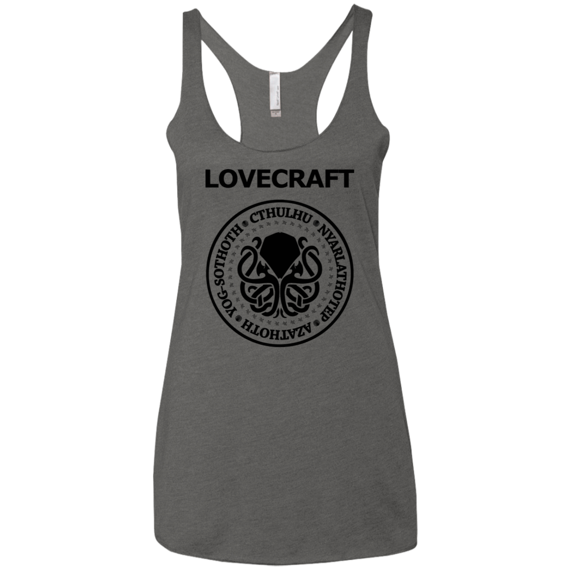 T-Shirts Premium Heather / X-Small Lovecraft Women's Triblend Racerback Tank