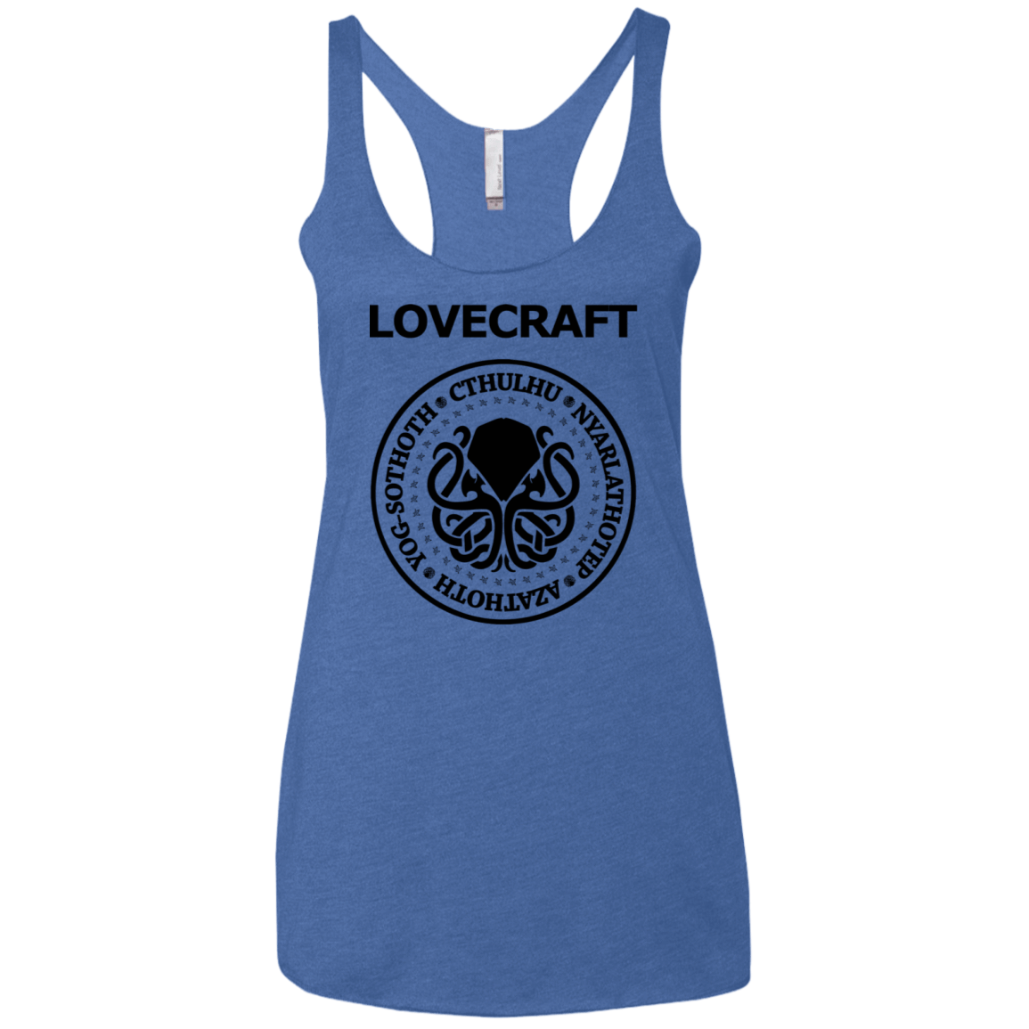 T-Shirts Vintage Royal / X-Small Lovecraft Women's Triblend Racerback Tank