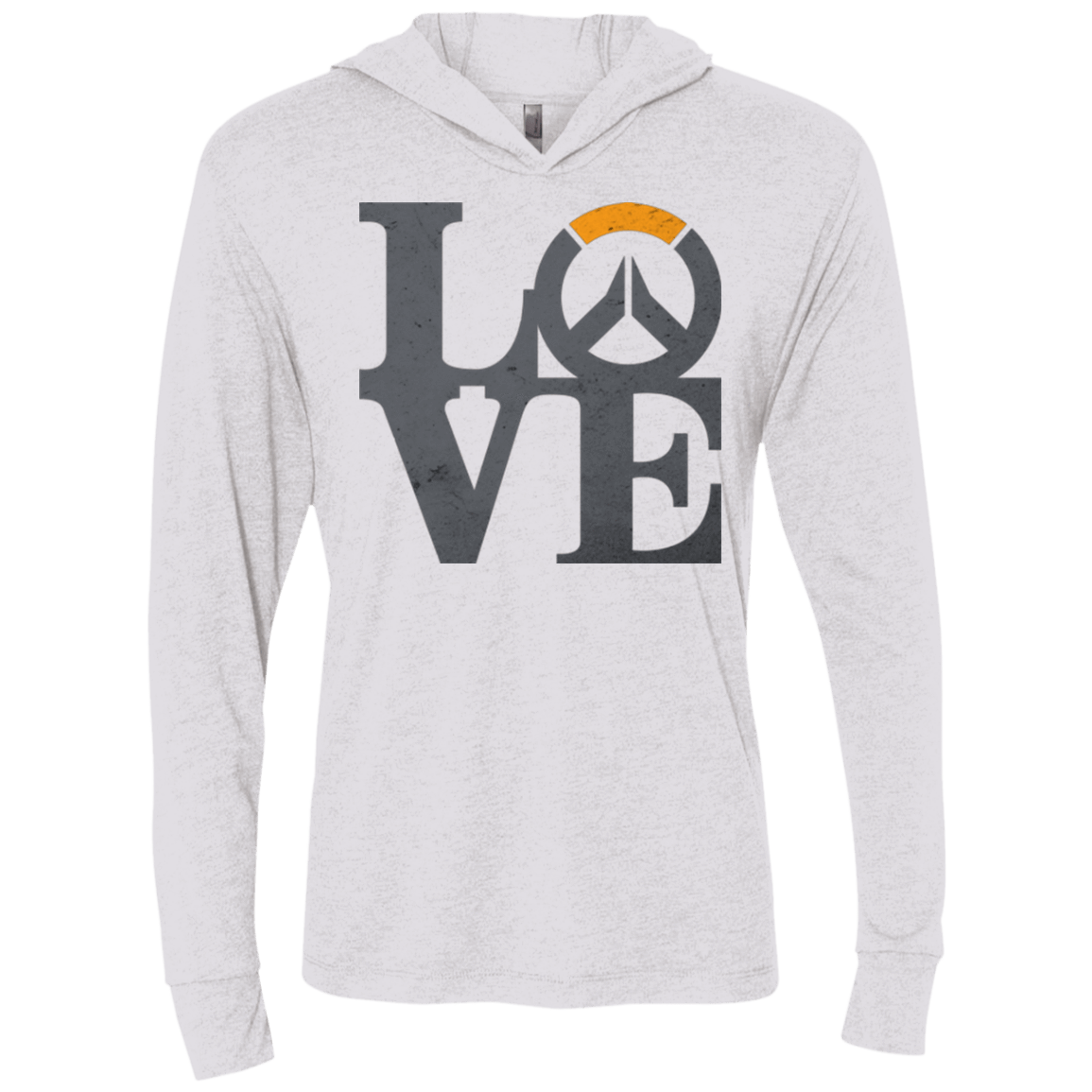 T-Shirts Heather White / X-Small Loverwatch Triblend Long Sleeve Hoodie Tee