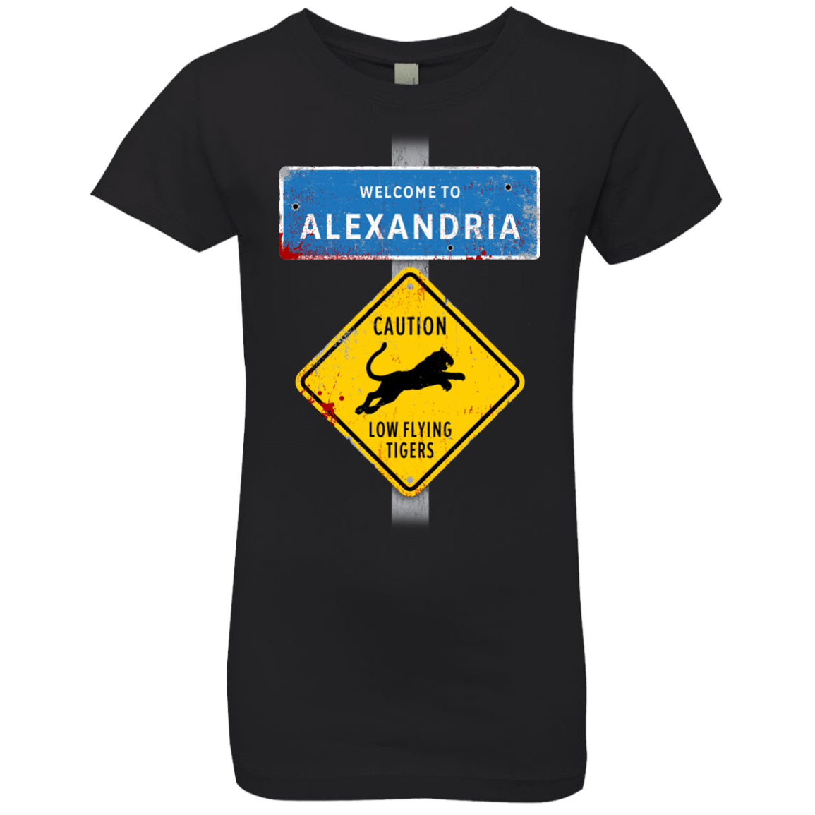 T-Shirts Black / YXS Low Flying Tigers Girls Premium T-Shirt