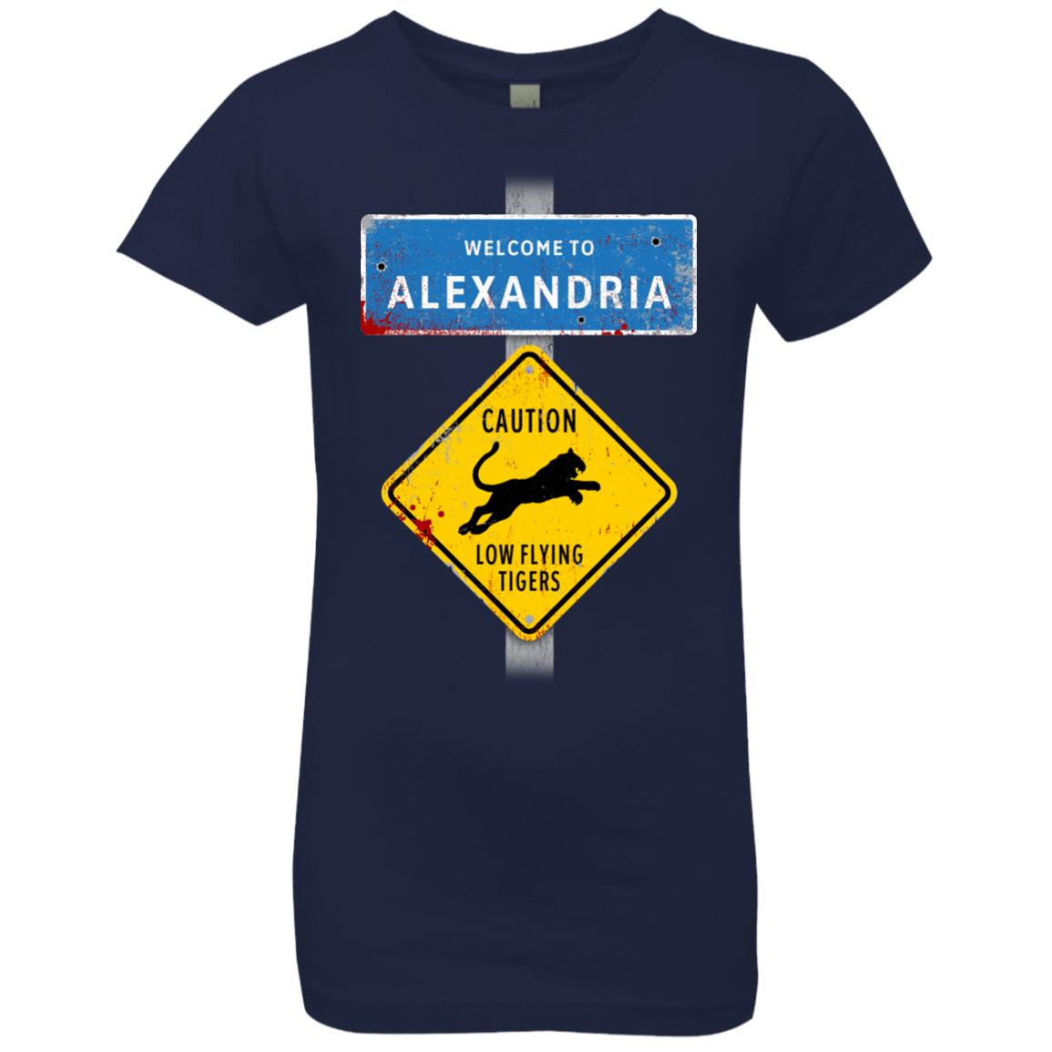 T-Shirts Midnight Navy / YXS Low Flying Tigers Girls Premium T-Shirt