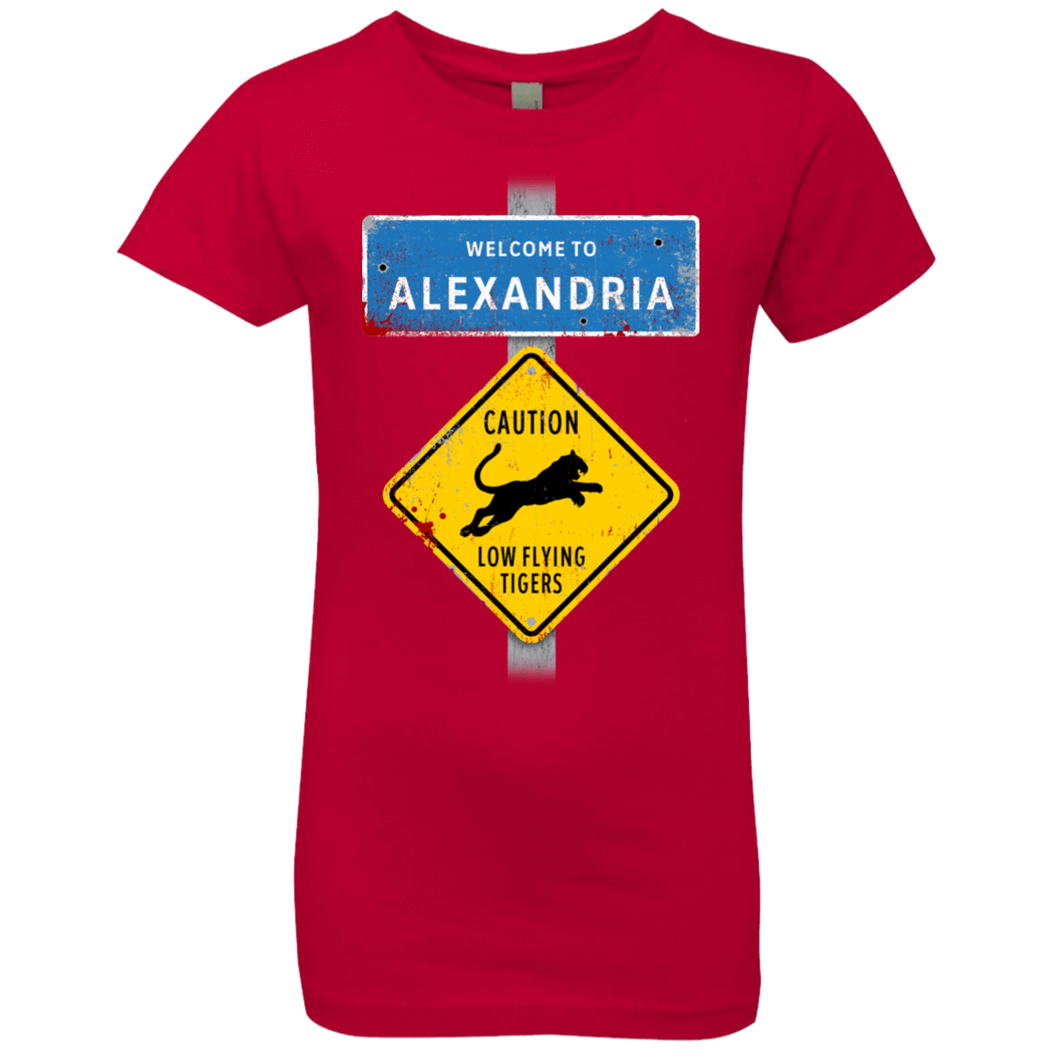 T-Shirts Red / YXS Low Flying Tigers Girls Premium T-Shirt