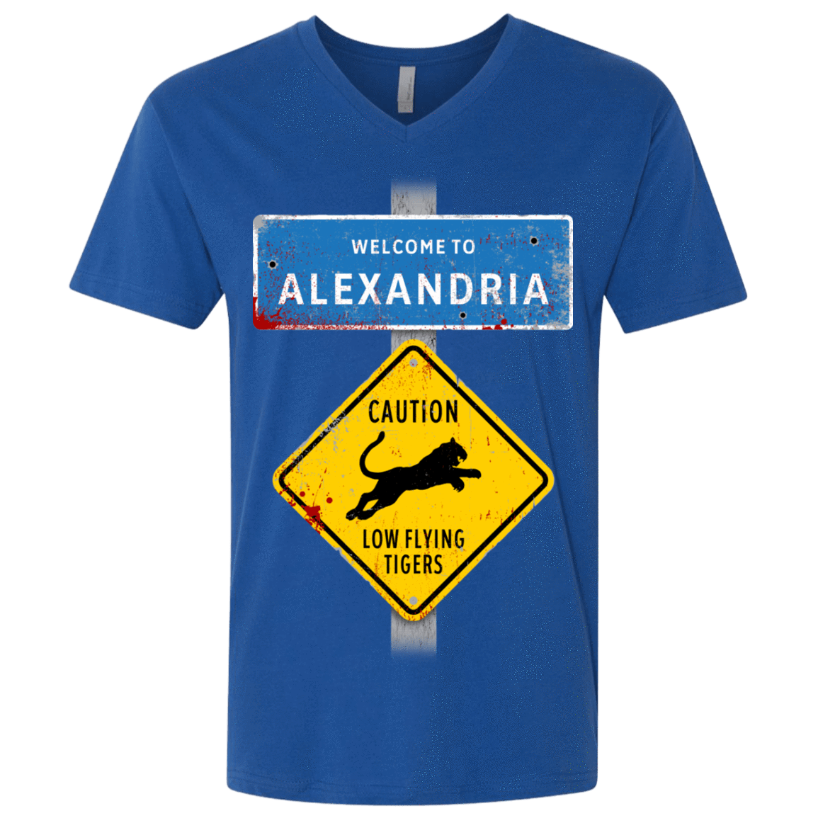 T-Shirts Royal / X-Small Low Flying Tigers Men's Premium V-Neck