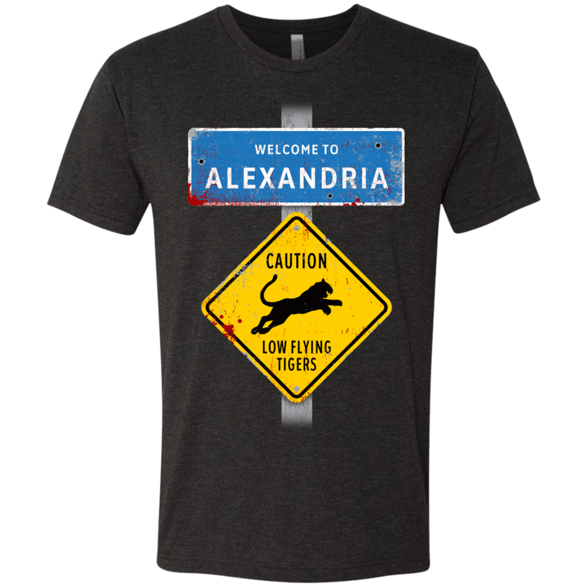 T-Shirts Vintage Black / Small Low Flying Tigers Men's Triblend T-Shirt