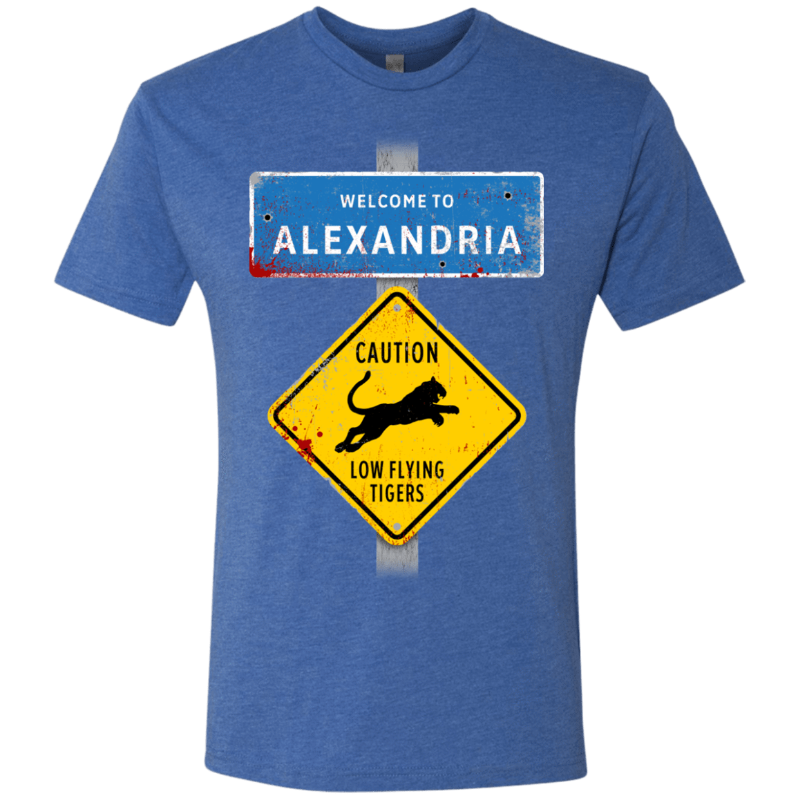 T-Shirts Vintage Royal / Small Low Flying Tigers Men's Triblend T-Shirt