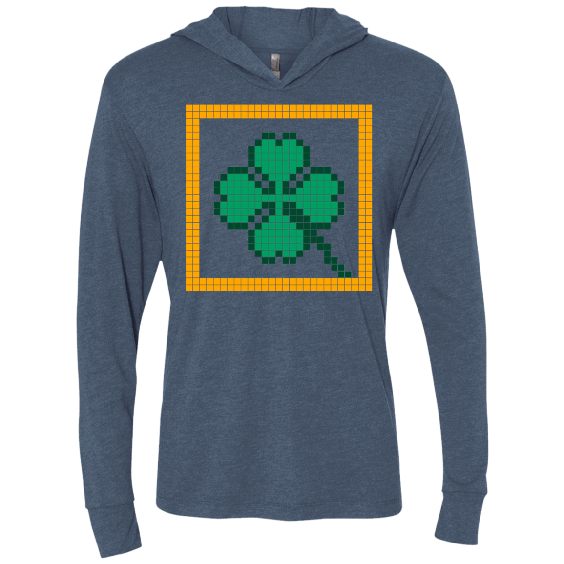 T-Shirts Indigo / X-Small Low Resolution Irish Triblend Long Sleeve Hoodie Tee