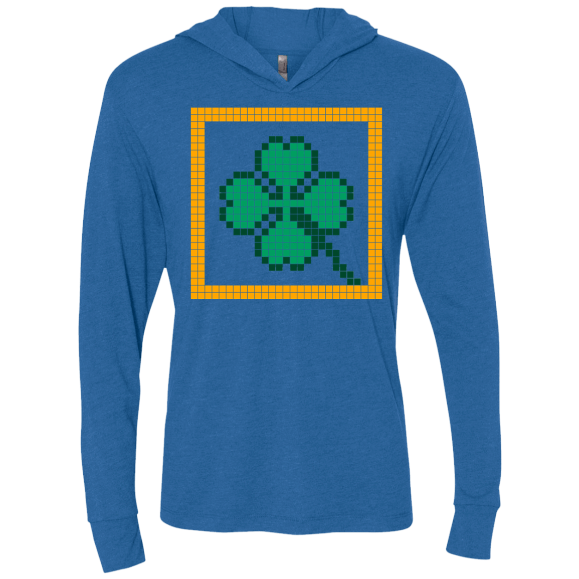 T-Shirts Vintage Royal / X-Small Low Resolution Irish Triblend Long Sleeve Hoodie Tee