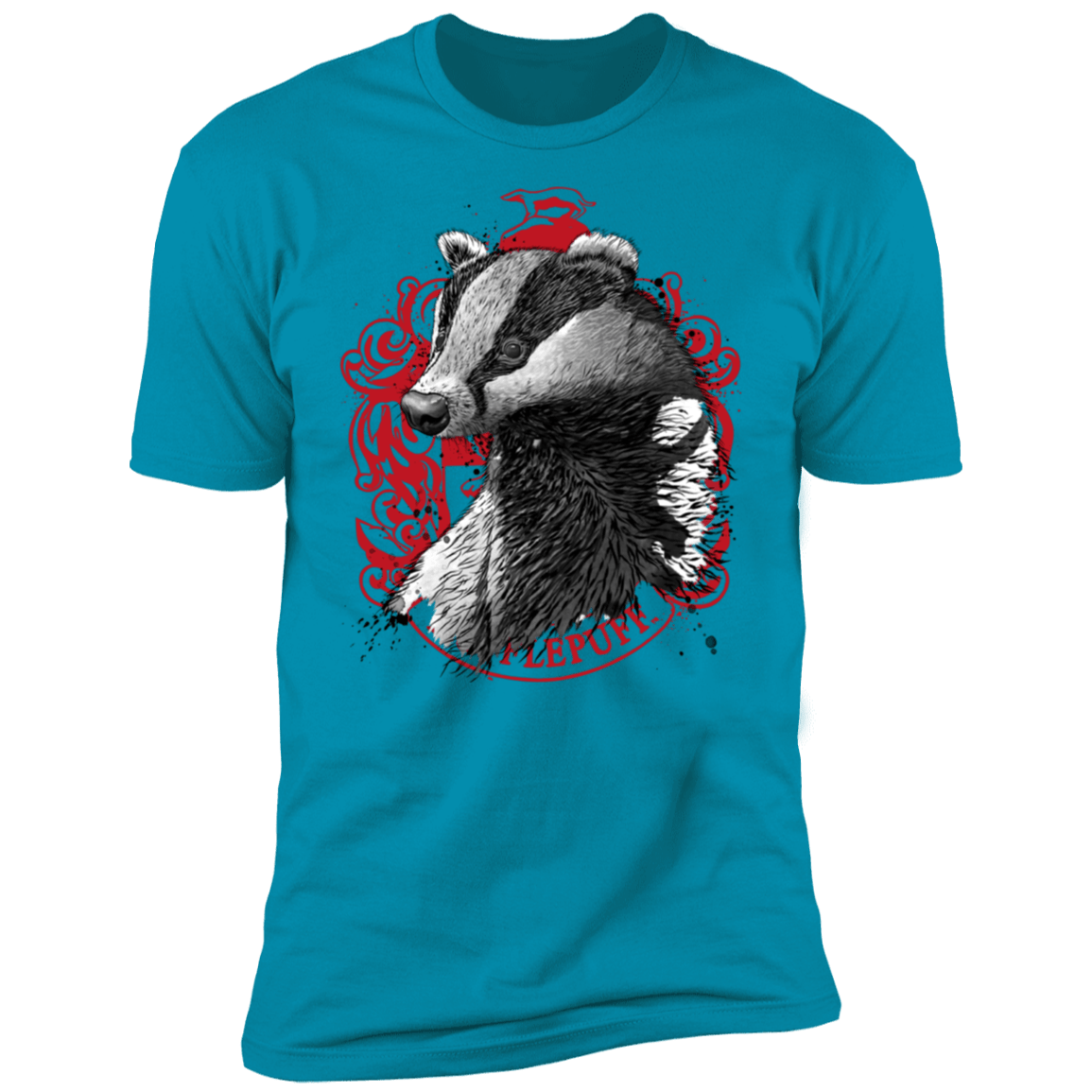 T-Shirts Turquoise / S Loyalty and Fairness sumi-e Men's Premium T-Shirt