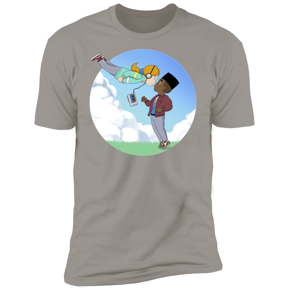 T-Shirts Light Grey / S Lucas and Max Men's Premium T-Shirt