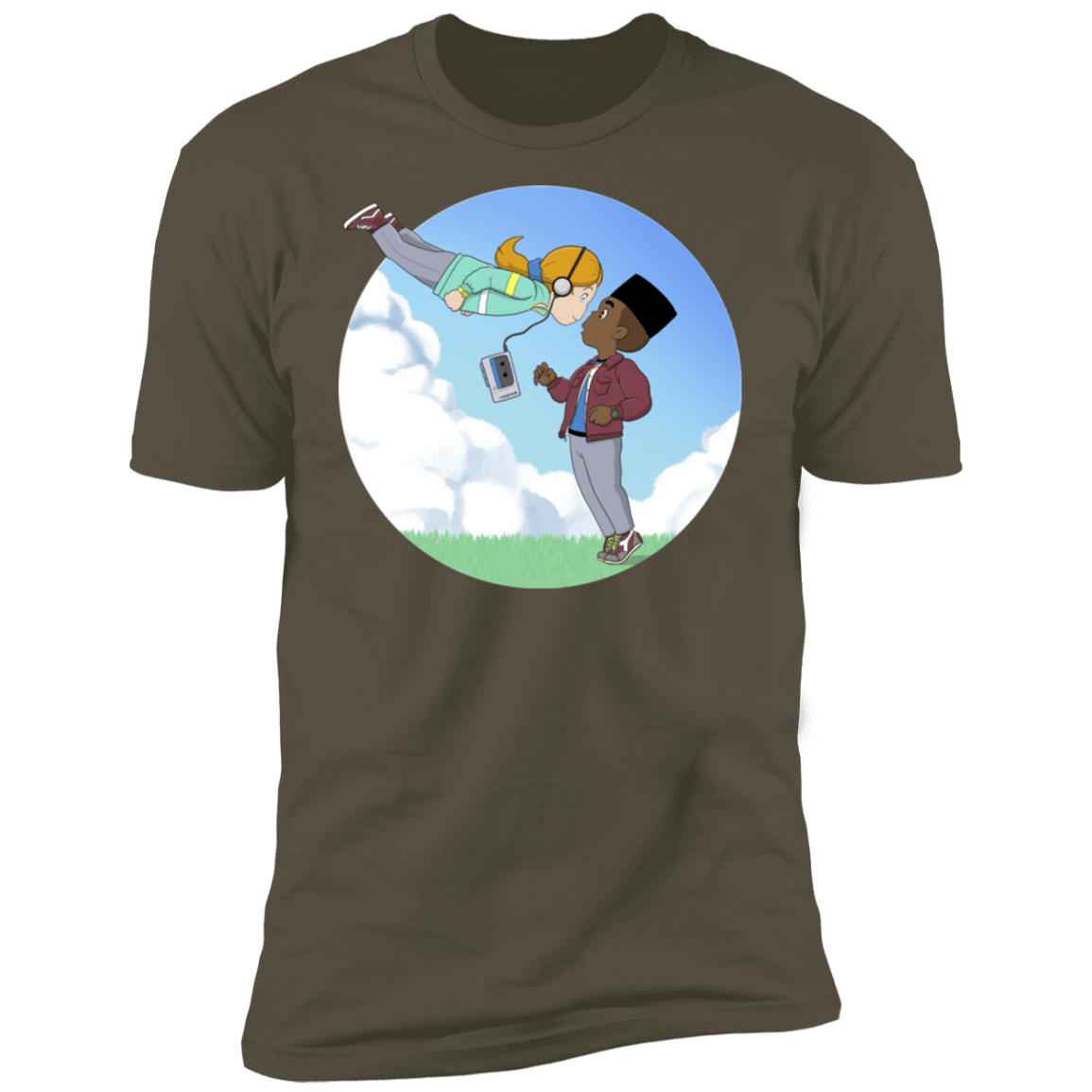 T-Shirts Military Green / S Lucas and Max Men's Premium T-Shirt