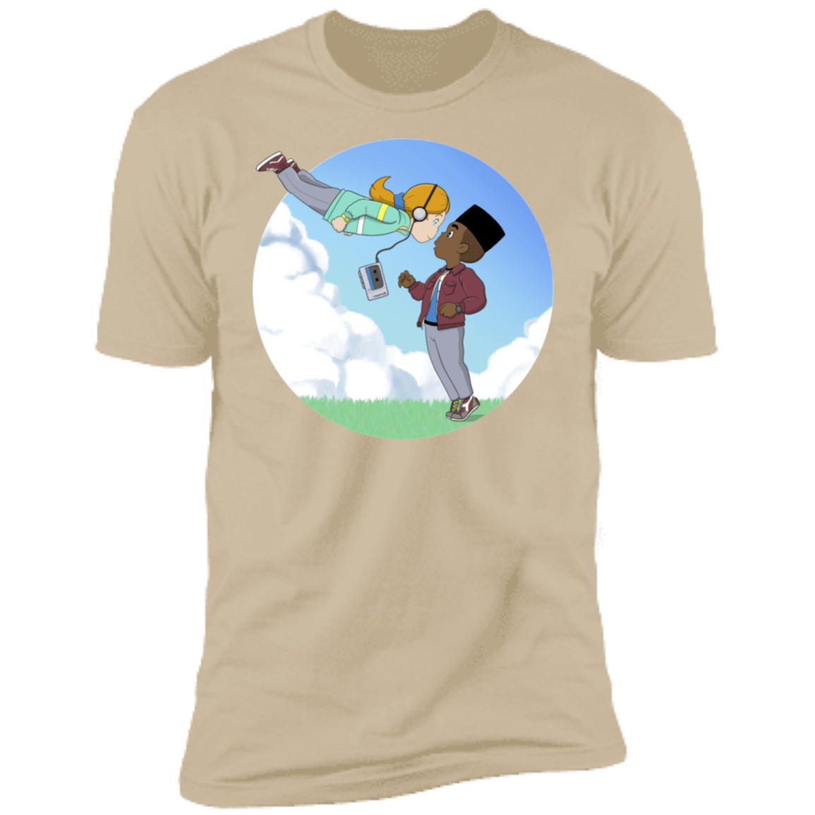 T-Shirts Sand / S Lucas and Max Men's Premium T-Shirt