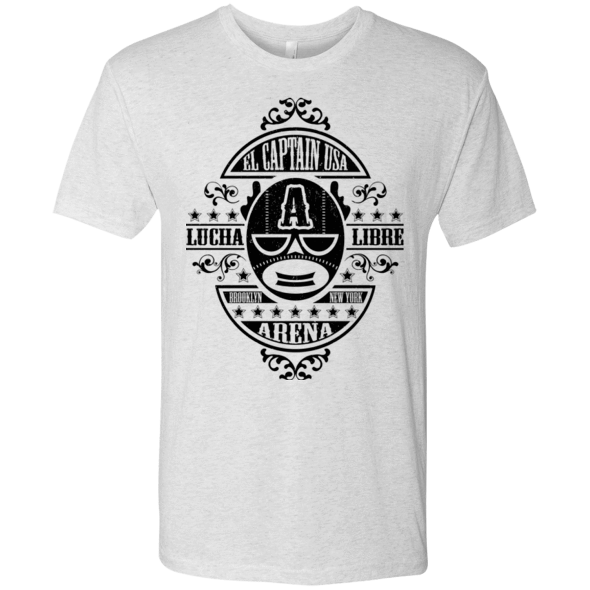 T-Shirts Heather White / Small Lucha Captain Men's Triblend T-Shirt