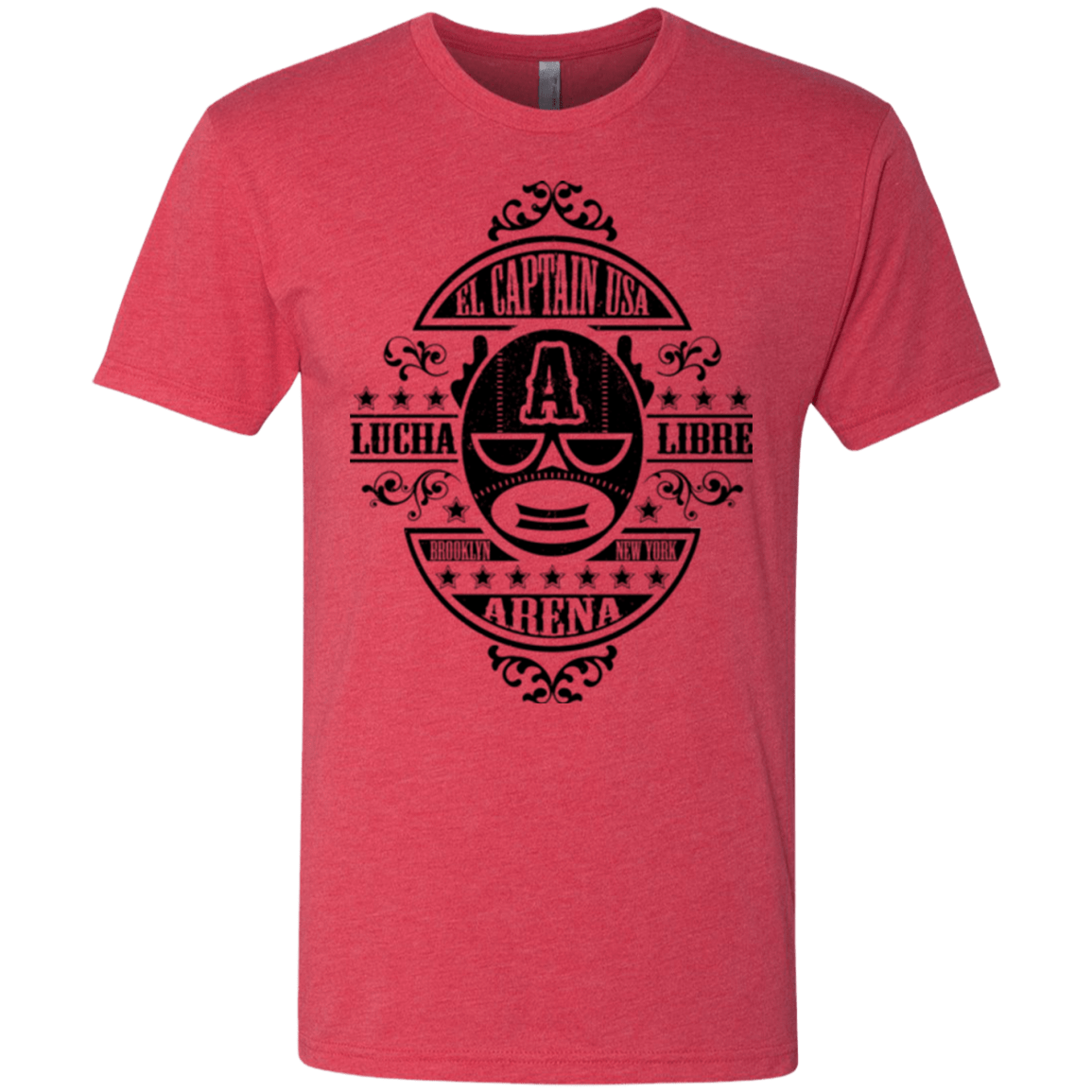 T-Shirts Vintage Red / Small Lucha Captain Men's Triblend T-Shirt