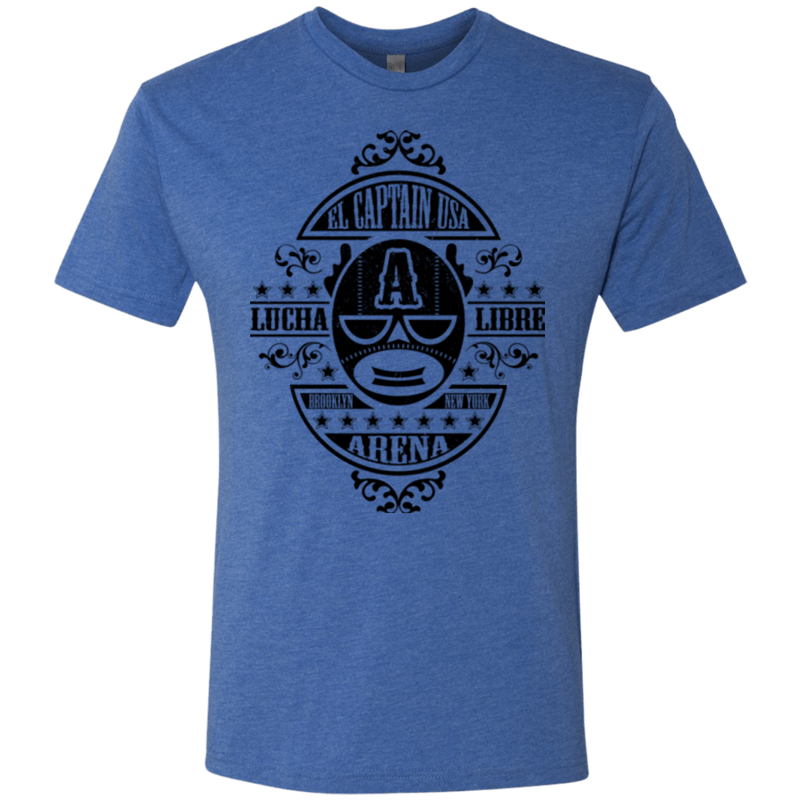T-Shirts Vintage Royal / Small Lucha Captain Men's Triblend T-Shirt