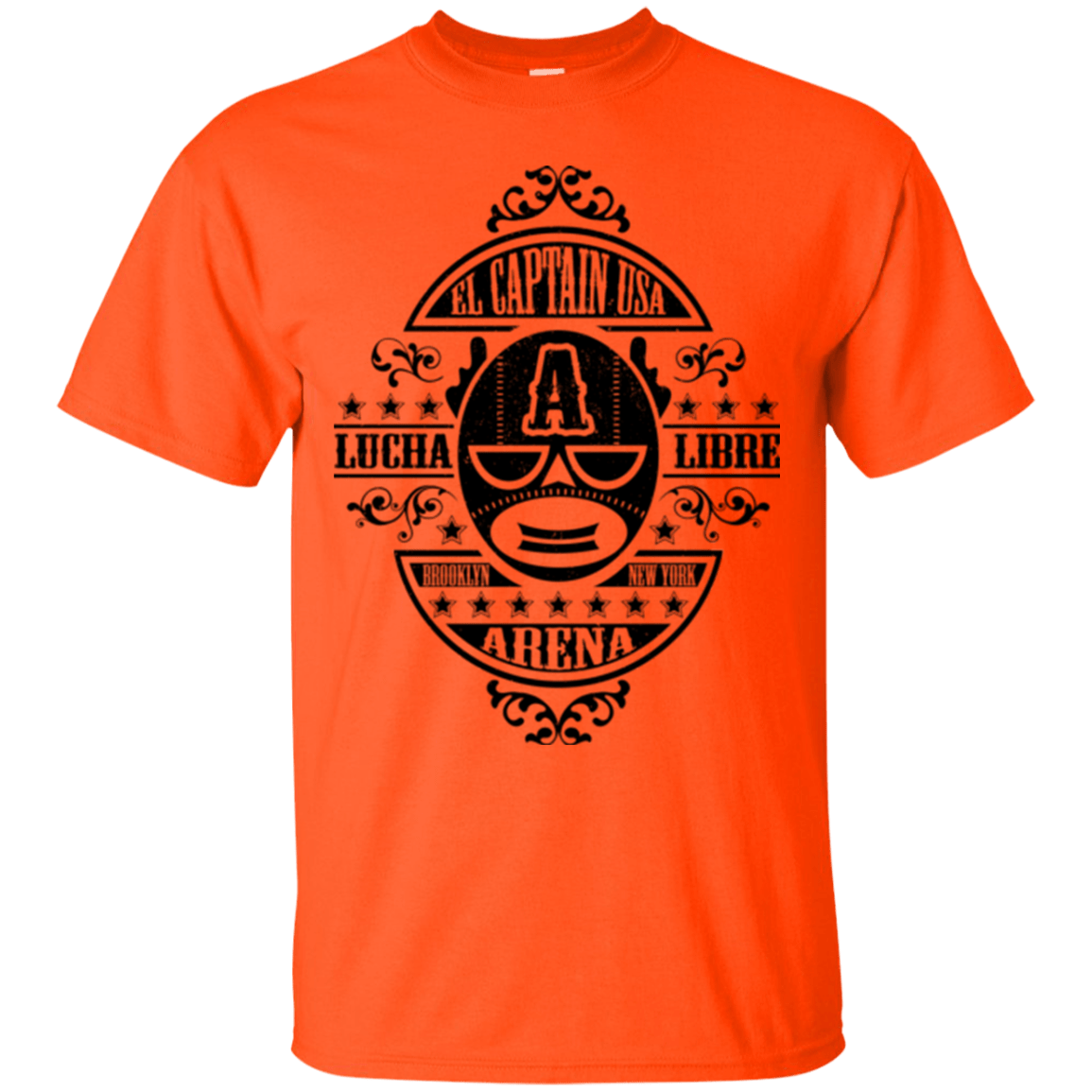T-Shirts Orange / Small Lucha Captain T-Shirt